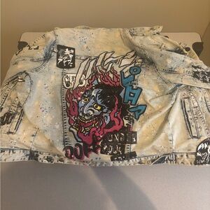 Smoke Rise Oni Graphic Denim Jacket